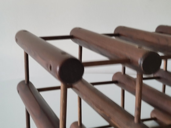 Portabottiglie Vintage Richard Nissen Langaa Denmark – Wood (photo 10 of 13)