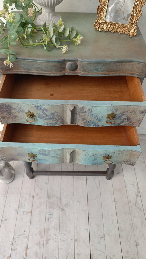 Holz Antik Schrank Kommode Shabby Upcycled