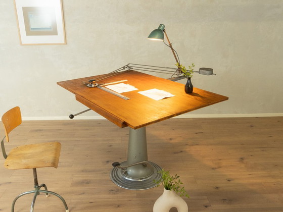 Table à Dessin des Années 1950 par Nike Eskilstuna, Bureaux, Bois, Marron (photo 6 sur 25)