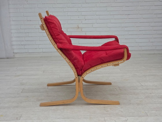 Image 1 of 1970s, Norwegian design by Ingmar Relling, model "Siesta", set of 2 chairs with footstool.