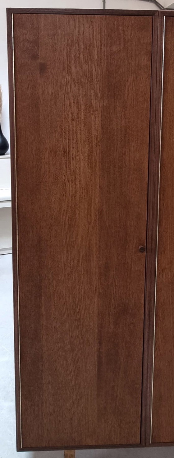 Kleiderschrank Arvid, Kleiderschränke, Holz, Braun, Mid Century Modern (Foto 6 von 15)