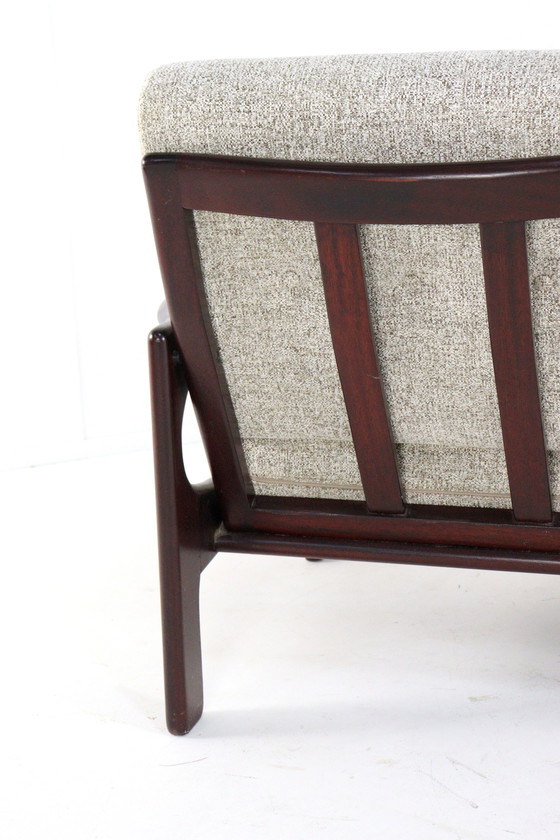 Image 1 of 3 seater sofa vintage reupholstered