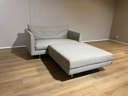 Montis Axel Loveseat - Hocker - Gris - Tela - Diseño