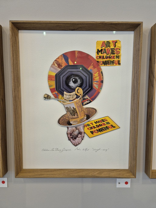 Les Deux Garçons Collage "Vingt-Cinq" (Unicum) with Anniversary Book