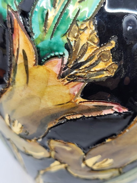 Image 1 of Vallauris RM vase, decorated with fine gold, France, French Riviera, 1950