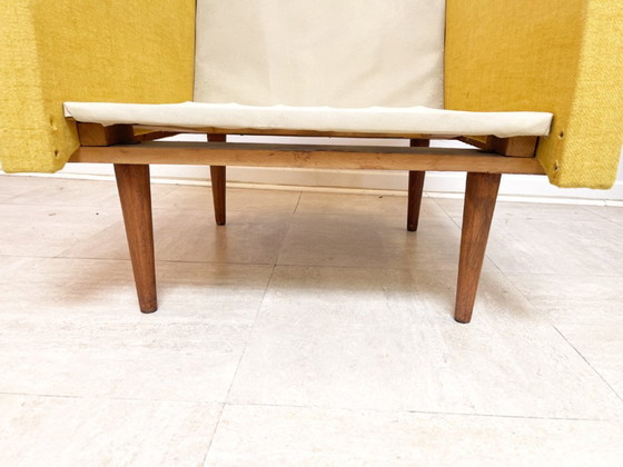 Fauteuil vintage scandinave années 60 – Wood, Textile (photo 7 of 12)