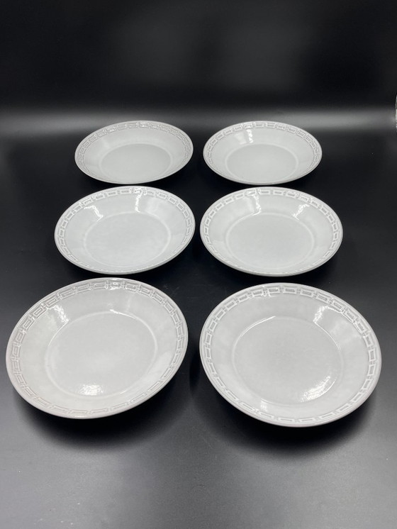 Image 1 of Set of 6 Céramano soup plates by Karl Leutner