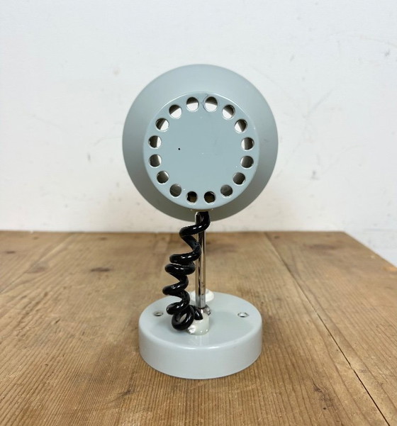Image 1 of Vintage Grey Metal Wall Lamp by Josef Hurka for Napako, 1970s