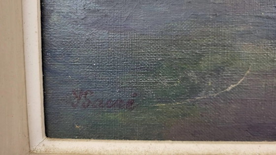 Quadro HST "Melun - Il ponte dell'Almont" – Dipinti e disegni, Canvas (photo 5 of 8)