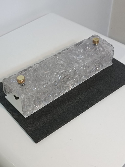 Wandleuchte „Eisglas“ von Carl Fagerlund für Orrefors, 1960er Jahre