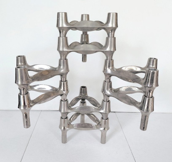 Set de 8 Bougeoirs BMF Stoff-Nagel empilables Design Années 60/70 – BMF Stoff Nagel (photo 10 of 14)
