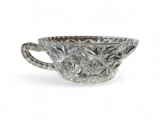 Image 1 of Set salsiera+coppette+ciotola in cristallo anni '60