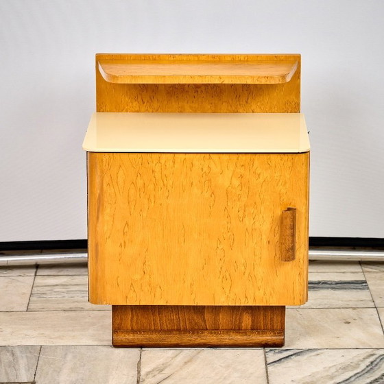 Image 1 of Set of two Art Déco nightstands by Jindřich Halabala, 1960s, Czechoslovakia