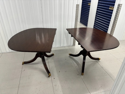 Antique mahogany extension table