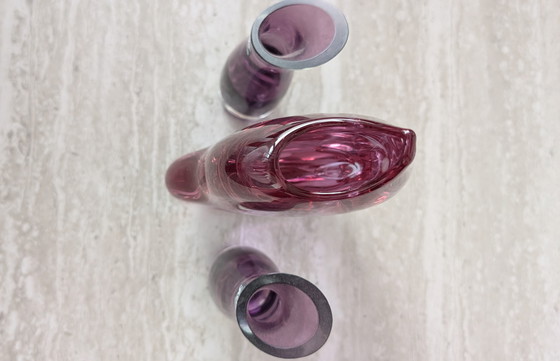 Image 1 of Miloslav Klinger for ZBS – Amethyst Glass Vase – Bohemia, 1960s