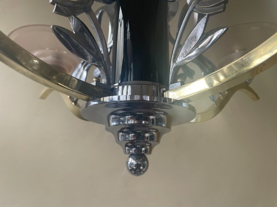 Image 1 of Lámpara colgante Lámpara de techo Lámpara Loros art decó 1940 Francés