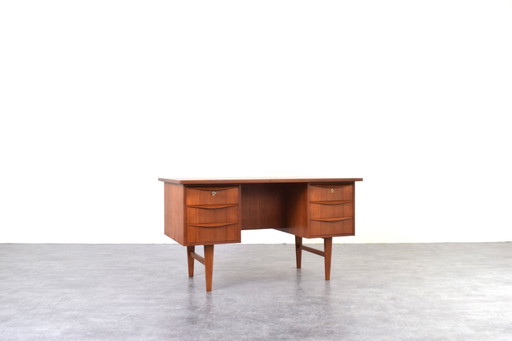 Mid-Century Danish Teak Executive Desk, 1960s