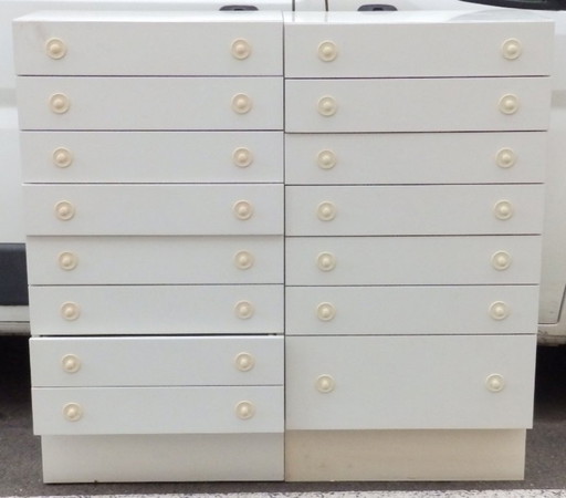 pair of vintage Interlübke chests of drawers