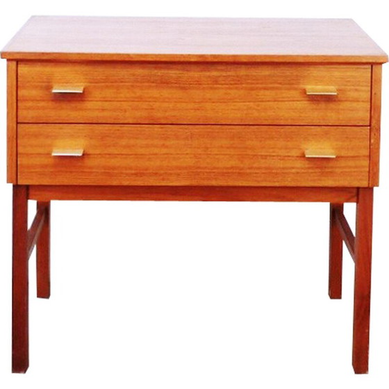 Image 1 of Vintage scandinavische console van teakhout - jaren 1960