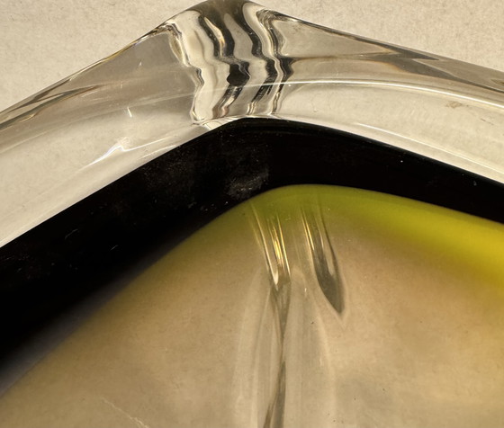 Image 1 of Signed studio glass bowl - Max Verboeket for Kristalunie Maastricht