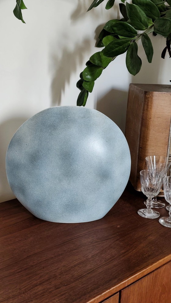 Image 1 of Large Virebent lenticular vase – Mountain sky design