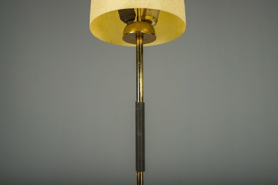 Image 1 of Lampadaire vintage en filigrane avec abat-jour en fibre de verre, Allemagne, années 1950