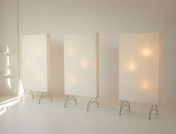 Image 1 of Lámpara de pie Dunker de Ikea, pantalla luminosa de diseño Hagberg, alrededor de 2005