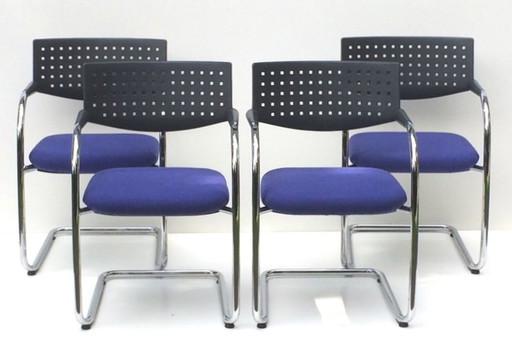 4 Visavis Chairs Antonio Citterio / VITRA # Vintage 90s # Armstoelen