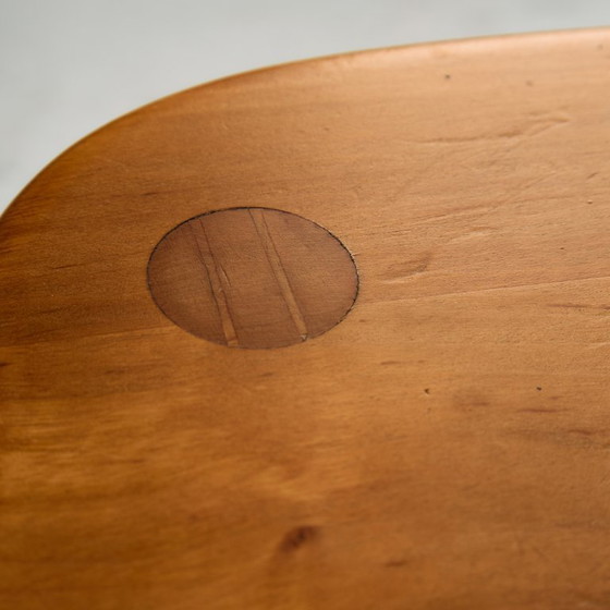 Image 1 of MK10590 Set da pranzo in legno di ontano di Erwin Berghammer per Team 7, Set di 7