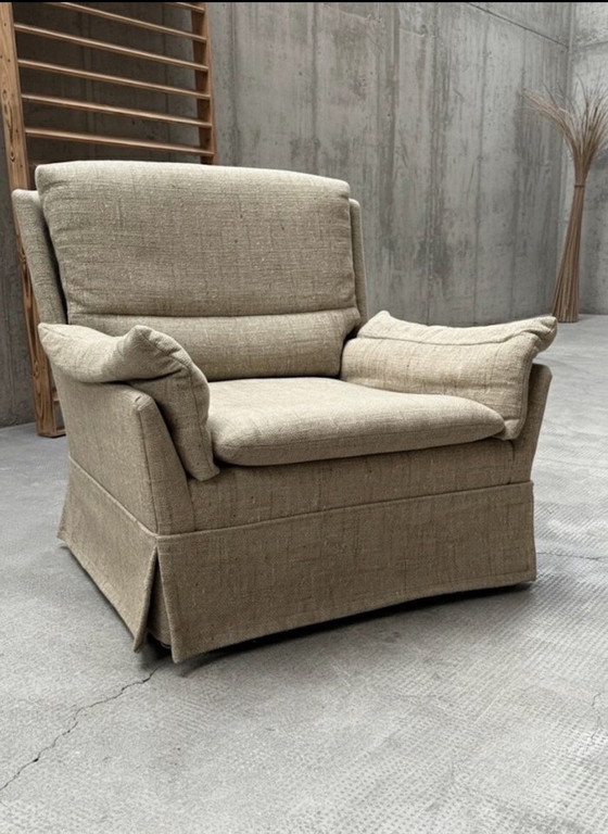 Image 1 of CARL STRAUB SEATING GROUP POLTRONA, DIVANO 2 POSTI E 3 POSTI LANA BEIGE CREMA