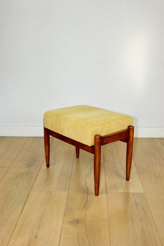Image 1 of Edmund Homa Stool Yellow Cream Structural Seat