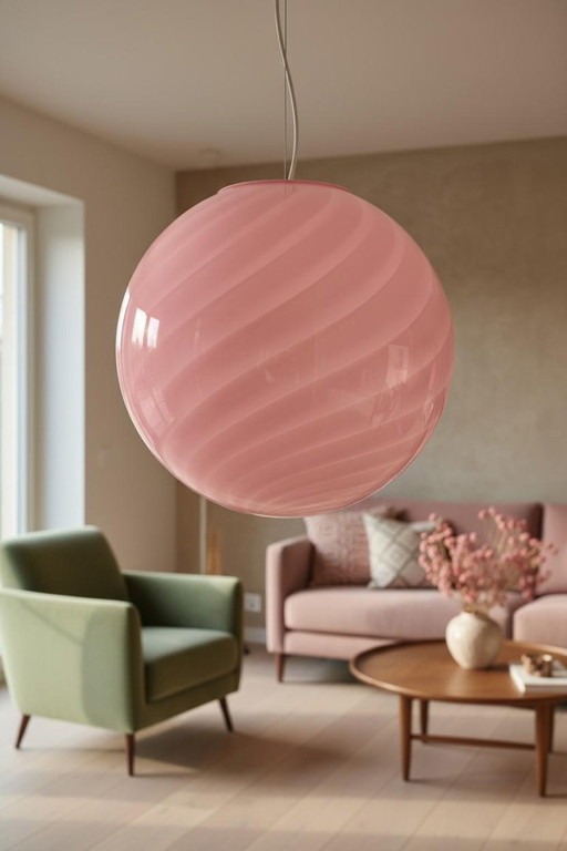 Lampada in vetro di Murano originale – soffiata a mano, Ø 40 cm