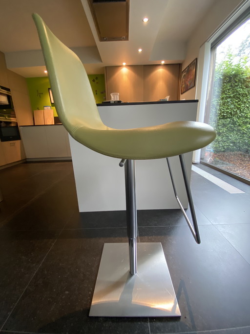Bar stools in leather from the Bonaldo brand