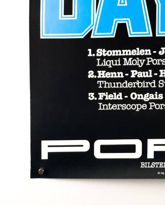 Image 1 of Porsche 24 Stunden Daytona '80 – Original Poster der Werbeagentur Strenger – 1980 – 102 × 76 cm | Deutschland