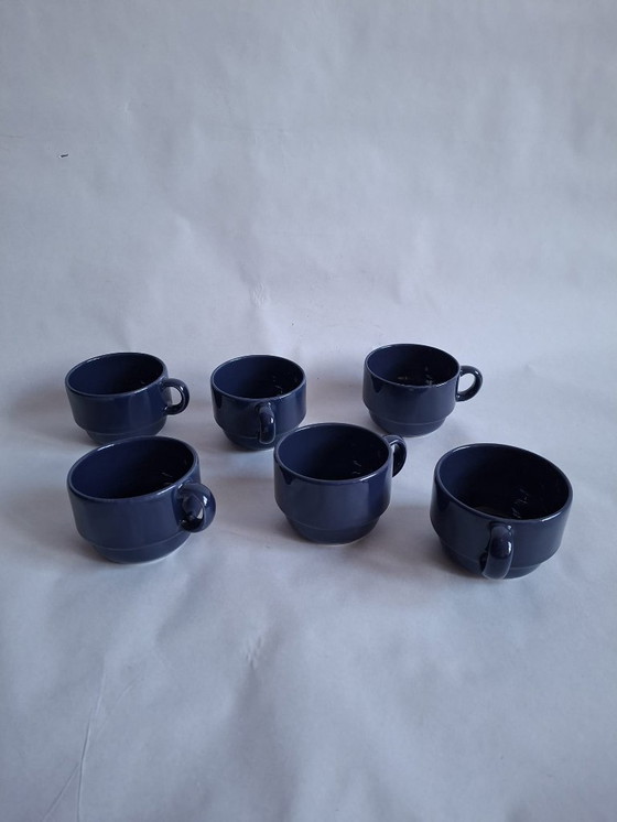 Image 1 of 6 tazze da caffè blu scuro