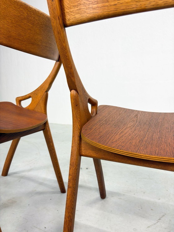 Image 1 of Set di sedie da pranzo in rovere stile Arne Hovmand Olsen