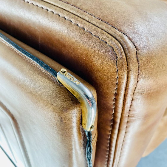 Image 1 of Baxter Arcon Sofa aus Büffelleder, italienisches Design, Marco Milisich, 1980