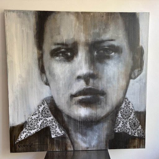 Intriguing artwork 2/20 by Christiaan Lieverse 110x110cm