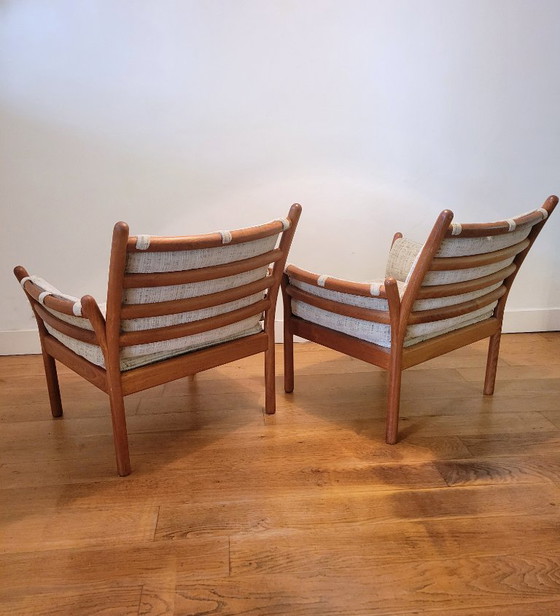 Image 1 of 2x Genius Sessel von Illum Wikkelsø für C.F.C. Silkenborg
