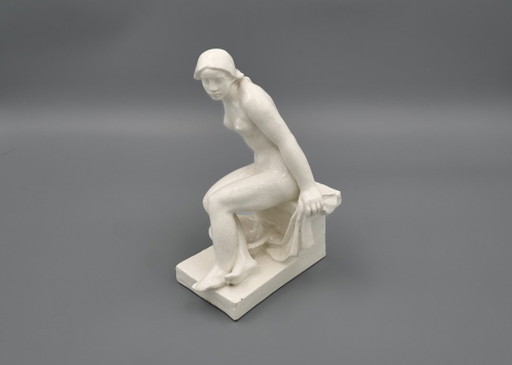 Ceramic Woman Sculpture by Břetislav Benda