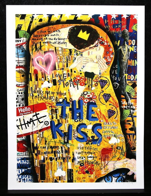Jisbar (Jean-Baptiste Launay) -The Kiss, 2023 - Gicleé - signed by hand
