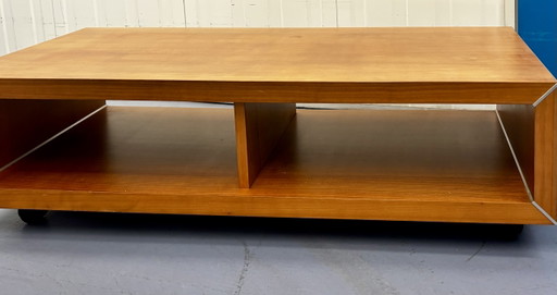 Origineel Lignet Roset tv-meubel/designer HiFi tv-meubel van kersenhout op wielen/lengte: 108 cm