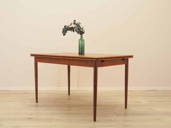 Image 1 of Mesa de teca, diseño danés, década de 1970, fabricada en Dinamarca.