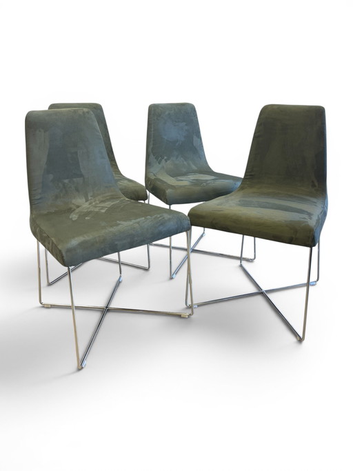 Sedie di design in velluto Ligne Roset