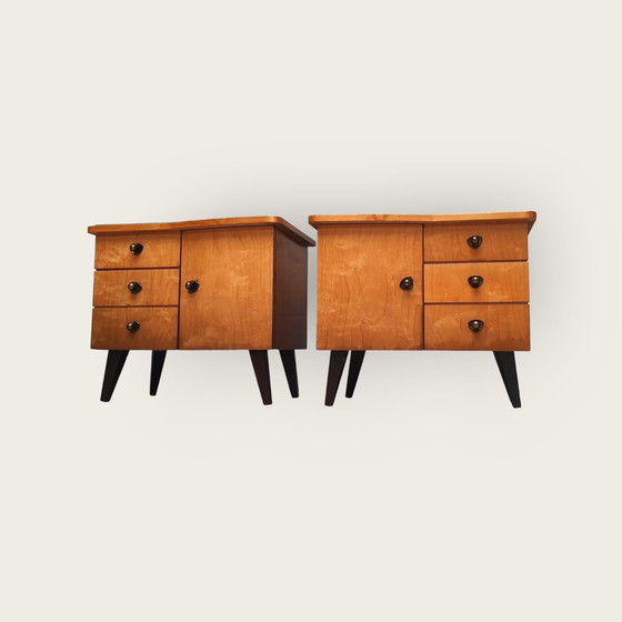 Image 1 of 2X Mid Century Nachtkasten