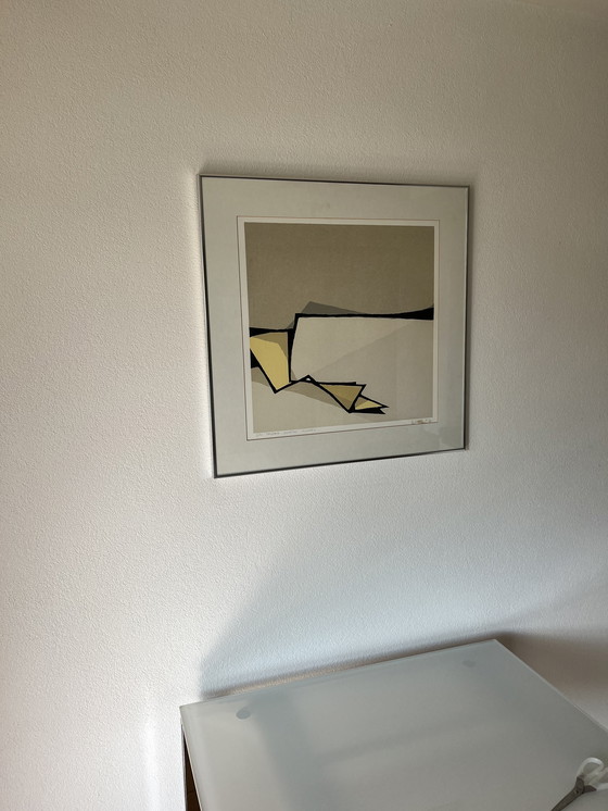 Image 1 of Sérigraphie 'Paysage jaunette' de Fon Klement