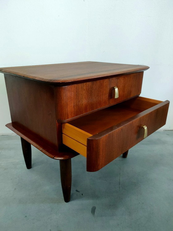 Image 1 of Vintage set of classic bedside tables from the 1950s/60s.
