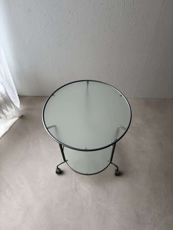 Image 1 of Carrello di servizio Ikea a due strati con vetro