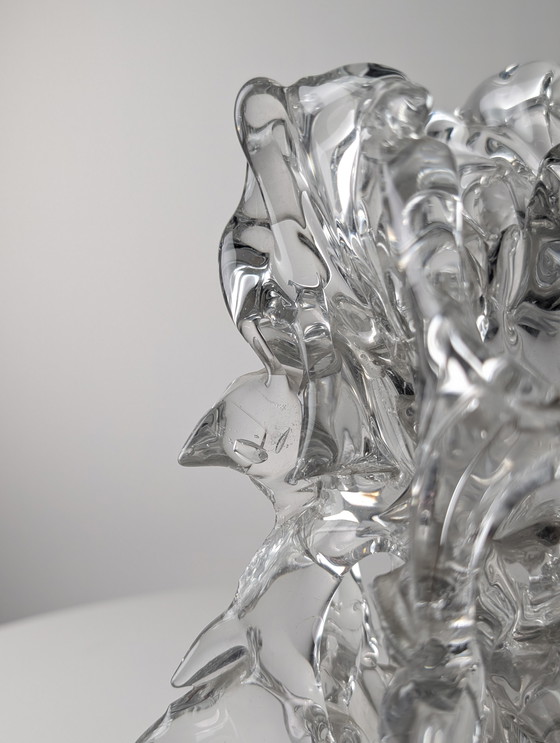 Image 1 of Sculpture en cristal et corail, René Roubicek, République tchèque, années 1960