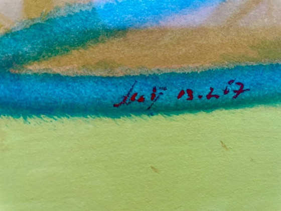 Image 1 of Schilderij ‘Horizon’ – Looij (1987)